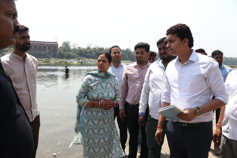 चैत्र छठ और रामनवमी को लेकर महापौर सुधा गुप्ता ने किया घाटों का निरीक्षण, अधिकारियों को दिए निर्देश