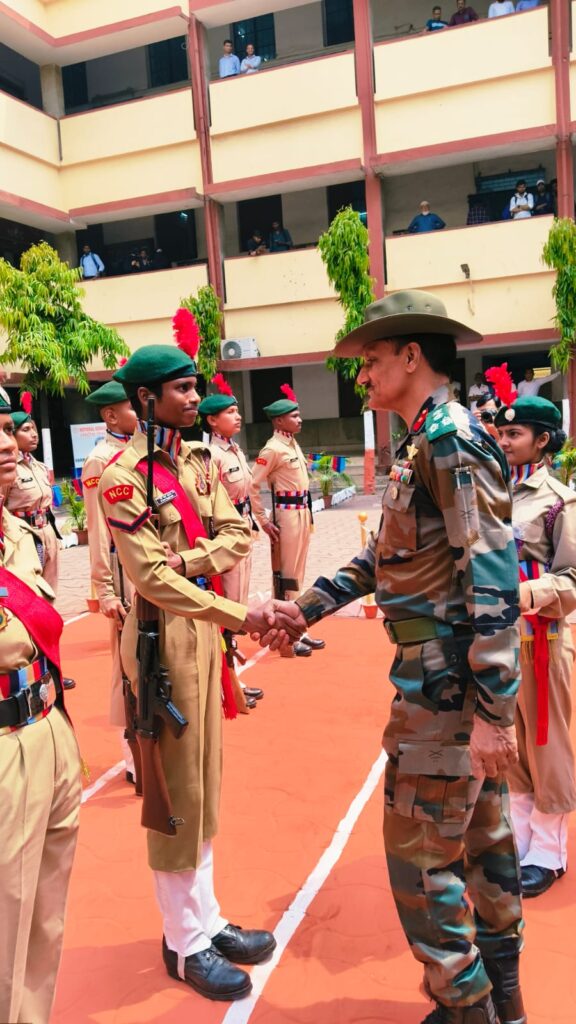 जमशेदपुर: एनसीसी संस्थानों का हाई-लेवल ऑडिट, ग्रुप कमांडर ब्रिगेडियर राम नरेश ने कैडेटों को सिखाए नेतृत्व के गुण
