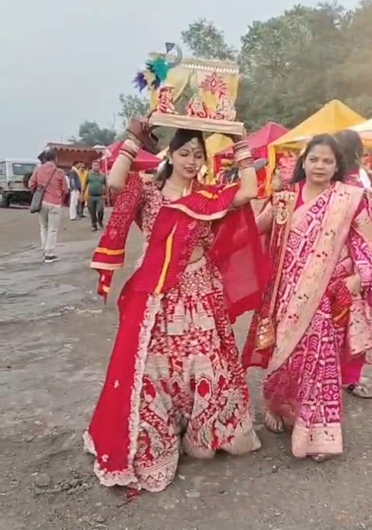 जमशेदपुर: मारवाड़ी सम्मेलन साकची शाखा का भव्य गणगौर महोत्सव, 3000 महिलाओं ने राजस्थानी परिधान में किया विसर्जन