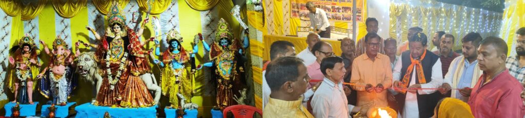 जमशेदपुर: सोनारी में चैत्र नवरात्र की धूम, एम पी युवक संघ के जवांरा पूजा पंडाल का भव्य उद्घाटन