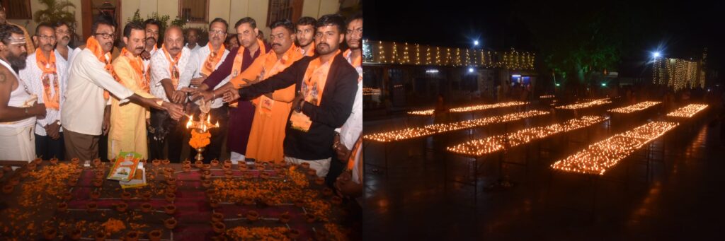 जमशेदपुर: 11,000 दीपों की रोशनी से जगमगाया राम मंदिर, भव्य दीपोत्सव में उमड़ा श्रद्धा का सैलाब