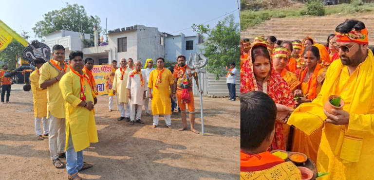 त्रिपुरारी नगर में गूंजा ‘जय हनुमान’; भव्य कलश यात्रा के साथ शुरू हुआ हनुमान जी की मूर्ति का प्राण-प्रतिष्ठा महोत्सव