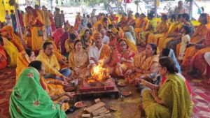 जमशेदपुर: मंत्रोच्चार के बीच संपन्न हुआ भुईयांडीह का चार दिवसीय नव कुंडीय महायज्ञ; दुलाल भुइयां और चंद्रगुप्त सिंह ने टेका मत्था