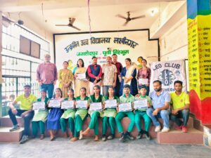 जमशेदपुर: उत्क्रमित उच्च विद्यालय लक्ष्मीनगर में दो दिवसीय कैरियर एवं नैचुरल स्किल वर्कशॉप का समापन