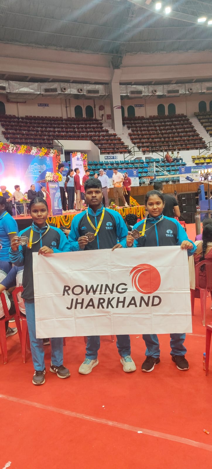 जमशेदपुर: टाटा स्टील एडवेंचर फाउंडेशन रोइंग अकादमी का राष्ट्रीय मंच पर धमाका,नेशनल चैम्पियनशिप में जीते 4 पदक