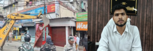 आदित्यपुर : टाटा-कांड्रा सर्विस रोड पर चला प्रशासन का बुलडोजर, भारी पुलिस बल ने संभाली कमान