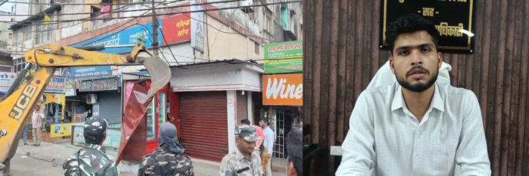 आदित्यपुर : टाटा-कांड्रा सर्विस रोड पर चला प्रशासन का बुलडोजर, भारी पुलिस बल ने संभाली कमान