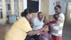 दो साल बाद शुरू हुए पल्स पोलियो अभियान में रेलवे सिविल डिफेंस ने निभाई अहम भूमिका
