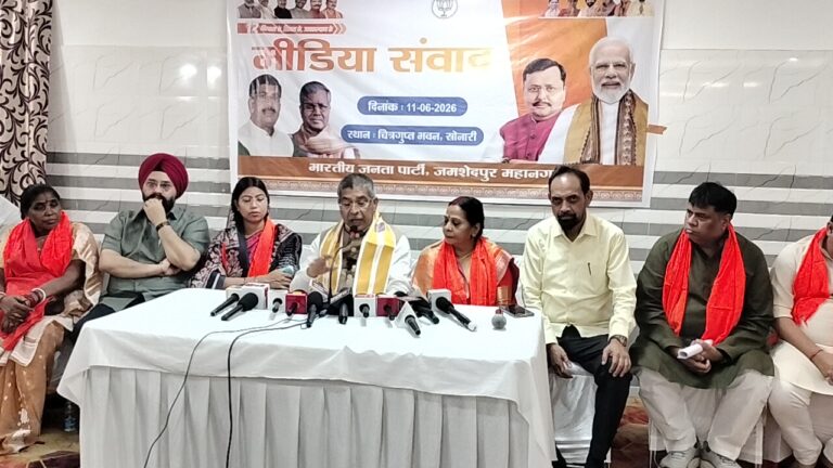 भाजपा प्रदेश अध्यक्ष आदित्य साहू ने गिनाईं केंद्र सरकार की 12 वर्षों की उपलब्धियां, जनकल्याणकारी योजनाओं पर दिया जोर