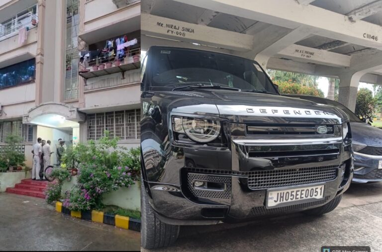 जमशेदपुर: डीडी बार संचालक नीरज सिंह के घर एडीजी के निर्देश पर  रेड; लैंड रोवर डिफेंडर सहित दो लग्जरी कारें जब्त, फरार
