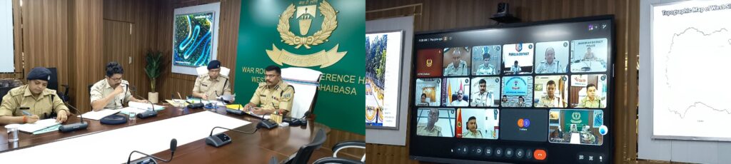 चाईबासा में हुई इंटर स्टेट बोर्ड मीटिंग, तीन राज्यों की पुलिस ने सीमावर्ती क्षेत्रों में नक्सलियों और अंतरराज्यीय अपराधियों पर शिकंजा कसने की बनाई संयुक्त कार्ययोजना