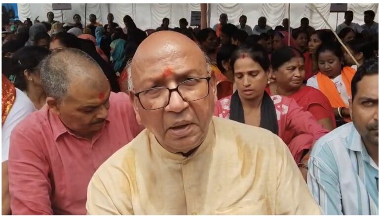 मानगो नगर निगम के खिलाफ जदयू का विशाल धरना, विधायक सरयू राय ने मेयर और अधिकारियों पर लगाए गंभीर आरोप