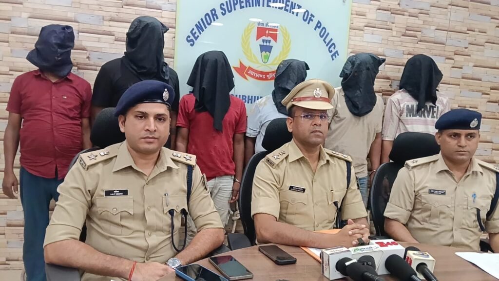 जमशेदपुर में 59 किलो गांजा बरामद, एंटी क्राइम चेकिंग के दौरान 6 आरोपी गिरफ्तार