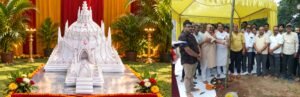 एग्रिको दुर्गा पूजा पंडाल का भूमि पूजन संपन्न, रघुवर दास ने रखी पूजा की आधारशिला