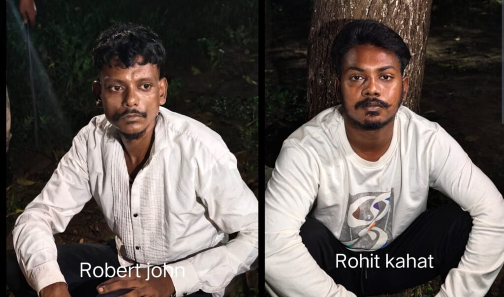 बारीडीह में पेट्रोल पंप के पीछे संदिग्ध हालत में बैठे दो युवक हिरासत में, एक के पास हथियार-कारतूस मिलने की सूचना