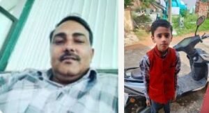 एग्रीको ट्रैफिक सिग्नल पर दर्दनाक हादसा, हाईवा की चपेट में आने से पिता-पुत्र की मौत