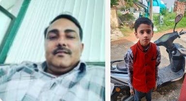 एग्रीको ट्रैफिक सिग्नल पर दर्दनाक हादसा, हाईवा की चपेट में आने से पिता-पुत्र की मौत