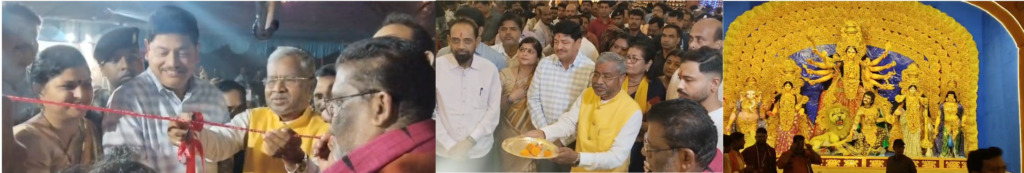 जमशेदपुर: काशीडीह में 50 हजार मिट्टी के घड़ों से बना दुर्गा पूजा पंडाल, बाबूलाल मरांडी ने किया उद्घाटन