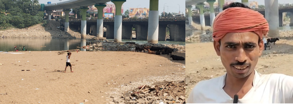 जमशेदपुर:”भगवान का आधार थे जो बांस, उनसे बनेगी गरीब की छत”, जमशेदपुर विसर्जन घाट से सामने आई मर्मस्पर्शी तस्वीर